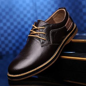 Cuero genuino casual de alta calidad marca de talla grande mocasins mocasines hombres transpirables zapatos de manejo negro 240129