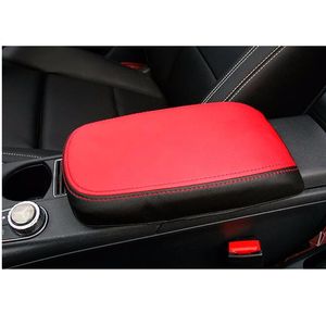 Accessoires intérieurs de la boîte à armoites centrales en cuir authentique pour Mercedes Benz GLA 200 220 260 CLA C117 A class245i