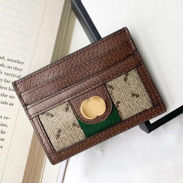 Monederos de cuero genuino Diseñador Moda Titular de la tarjeta Carteras de lujo para mujer Espejo Calidad Clave Titular de la tarjeta Titular de la tarjeta Llavero corto Vintage Graffiti Wallet