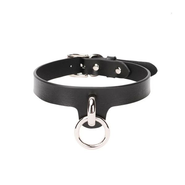 Collier en cuir véritable, jeu pour adultes, vêtements sexuels, collier BDSM, jouets sexuels, esclave, fétiche, Cosplay, accessoires de flirt érotiques, 240105