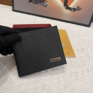 Portefeuille de crédit populaire porte-carte portefeuille de luxe en cuir étui pour cartes de visite sac de rangement pour documents de fête de voyage livré avec boîte