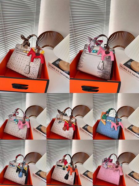 Sacs à bandoulière en cuir véritable motif crocodile sac à main de haute qualité pochettes pour femmes sacs à main de mode bandoulière dame sac à main fourre-tout Vintage portefeuilles de luxe en cuir de créateur