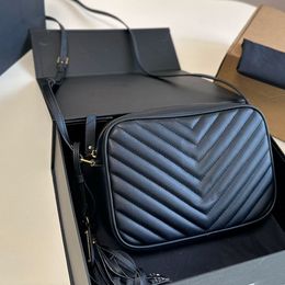 Sacs de créateurs en cuir véritable caméra gland luxe femmes sacs à bandoulière noirs cross body mode fourre-tout sac à main embrayage Hobo messager sac géométrie carré