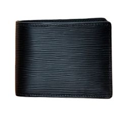 Véritable cuir Designers Hommes portefeuilles à carreaux sacs à main de designer portefeuille court en cuir de luxe Porte-cartes portefeuilles poche classique 10A Véritable 0001