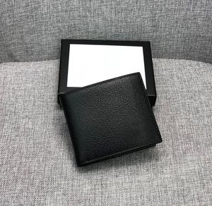 Portefeuille pliable en cuir véritable pour hommes, porte-monnaie de styliste, porte-cartes, mode rétro, portefeuille en cuir de vache, porte-monnaie mince, portefeuille d'abeille, portefeuilles courts avec boîte 508565