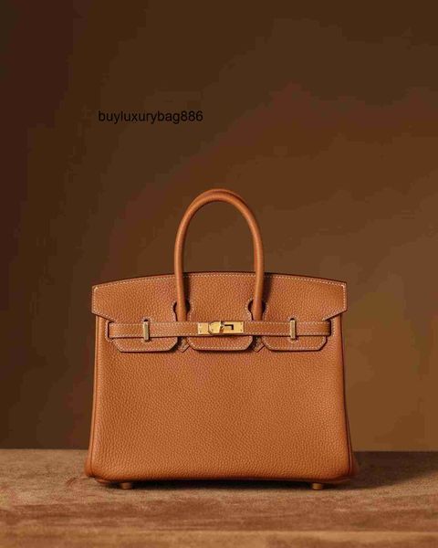 Sac à main en cuir véritable Ber Kin Orange sac de marque classique doux mode rabat Shopping luxe grande capacité voyage