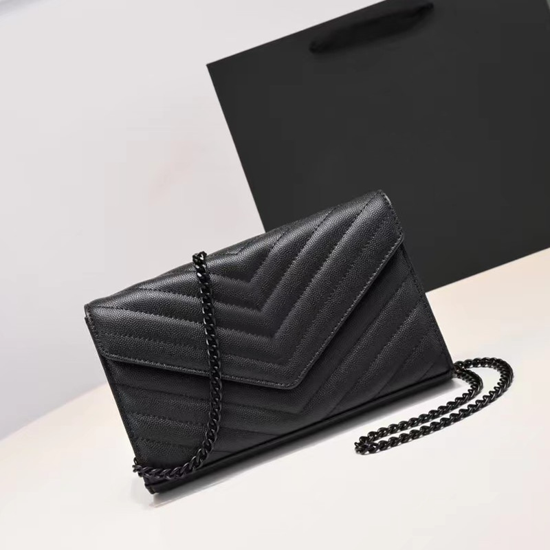Luxury Designer Woman Bag Shoulder Bags With Box Genuine Leather Handbag Women Messenger Cross body Purse Wallet Chain caviar