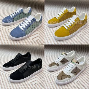 2023 Classic Sneaker Designer schoenen Men Casual schoenen Witte streep splicing canvas sneakers vintage trainers maat 38-45