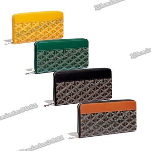 Echte lederen lange portefeuilles Portekaarthouder Paspoortzak Luxurys Beroemde Designer Single Wallet Men Dameshouders Munt Lambskskin Mini Key Pocket Interieur Slot