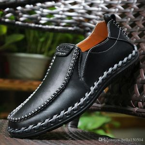Lederen mannelijke schoenen Suede Loafer Big Size Officiële Schoenen Gentle Mens Travel Walk Shoe Casual Comfortable Ademschoenen voor Mannen