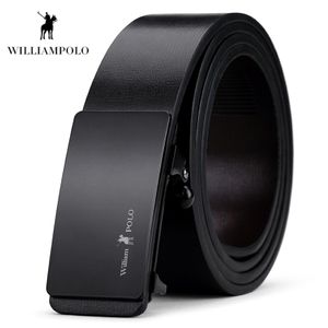 Ceinture en cuir véritable pour hommes, en alliage, boucle automatique, ceintures en cuir véritable pour hommes 227o