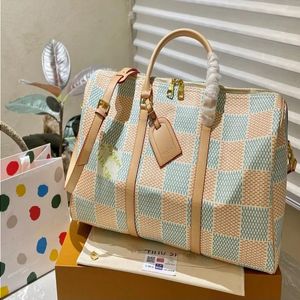 Echte lederen buitenheren Luxe tassen Heren Duffel Zakken Takken Schoudertassen Bagage Airport Travelzakken Letter Dames Fitness Bags SP XSSSS