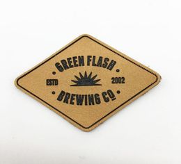 Patches de cuero genuino y etiquetas PU de 250 piezas Etiqueta de simulación personalizada de noción para nombres de marca ropa3377366