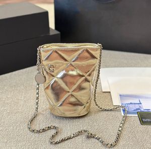 Sac de téléphone en cuir authentique Luxury Lady Mini Chain Sac à épaule Femme CARTES DES CHERCHES ET COINS CARD
