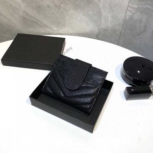 Porte-monnaie en cuir véritable porte-cartes Luxurys designer wallet hommes femmes mode pièce noir clé poche fente intérieure 220918