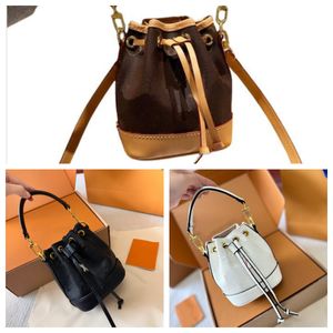 Nano Noe en cuir épaule des sacs à bandoulière sacs à main luxurys créateur de mode nano mini sac de seau Femme portefeuille portefeuille avec boîte