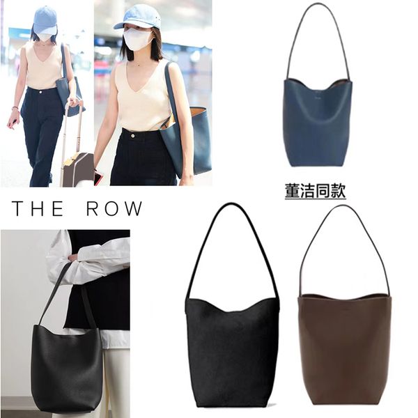 Cuero genuino the row Park tote Bag Diseñador de lujo crossbody mini bolsos medianos grandes bolso de cubo baúl para mujer para hombre pochette bolso de hombro bolsos de embrague rápidos