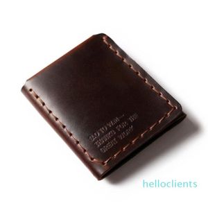 Portefeuille en cuir véritable hommes la vie secrète de Walter Mitty portefeuille en cuir de vache Vintage Crazy Horse portefeuille fait main J190718220m