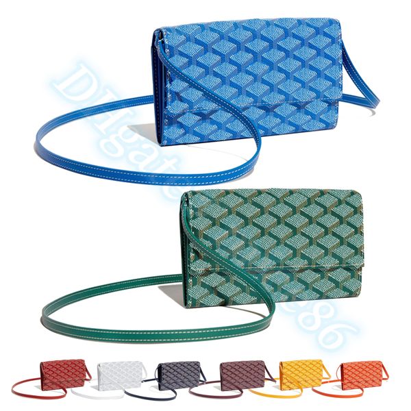 Porte-clés porte-clés en cuir véritable pour femmes Sacs à bandoulière de luxe Designer porte-monnaie rose porte-cartes porte-cartes sac à bandoulière Mens sling Coin Purses pochette