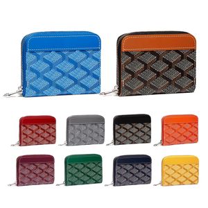 Calidad de espejo Diseñador de lujo para mujer Matignon Mini para hombre Moda Cremallera Cartera Titulares de tarjetas Monederos Monederos Llaveros Pulseras Llavero Organizador de bolsillo Bolso de mano