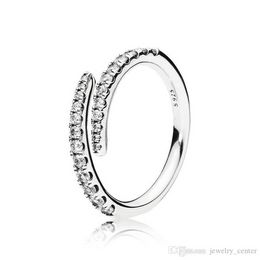 Echt nieuwe collectie CZ Diamond Trouwringen Sets originele doos voor Pandora 925 Sterling Silver Shooting Star Ring Dames Luxe Designer Sieraden