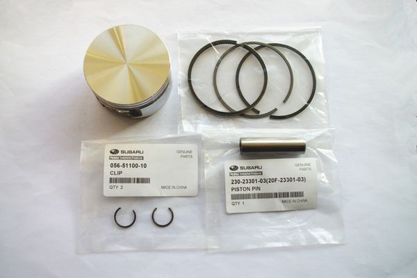 Kit de pistón genuino para motor Robin Subaru EH09 EH09-2, anillos de pistón, clips de pasador, montaje de apisonador