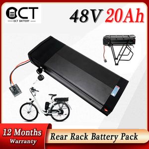 Batterie Li-ion pour vélo électrique Ebike, 48/36V, 21700 cellules, pour support arrière, pour moteur 1000/750/500/350W