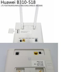 Echte Rounter Huawei B310S-518 FDD 4G draadloze routers Global LTE FDD CPE B310
