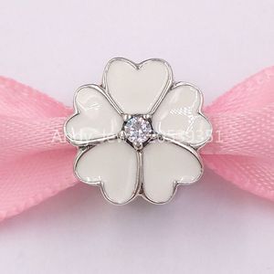 Andy Jewel 925 Sterling Silver kralen Witte primrose Clip Fit European Style Brand armbanden kettingen Ale #791822EN12 Gift Jewelry