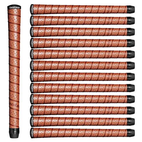 Geoelap Wrap Golf Grips 8pcs / set standard / size golf club poignées de fer et de bois 4 couleurs pour choisir 240323