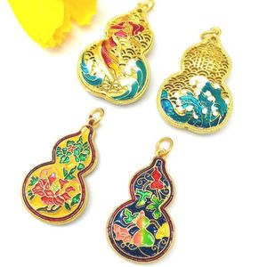 accessoire géomancy Gu Fa Jin Shao Lan Koi Gourd Diy Car Keychain Collier Pendant Sand Gold Accessoires
