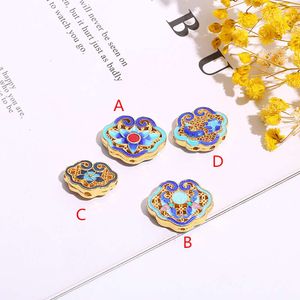 accessoire géomancy jing tai shao lan qing gong 18 zi lian hua bat koi bei yun ge zhu diy corde de main