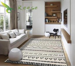 Tapis de salon géométrique Modern Art Home Nordic Bedroom Bedside Councet Area Capte grande étude Soft Téppich Tapes Floor1451038