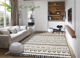 Tapis de salon géométrique Modern Art Home Nordic Bedroom Bedside Councet Area Capte grande étude Soft Téppich Rugs Floor6234127