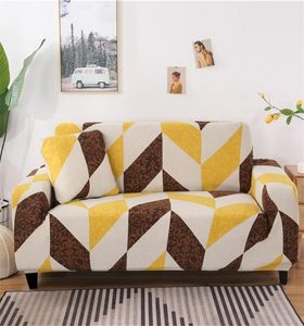 Geometrisch patroon Elastische bank Cover Stretch Allinclusive Sofa Covers for Living Room bank Cover Loveseat Sofa Slipcovers LJ20128070750