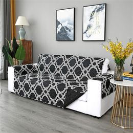 Geometrische Sofa Cover Verwijderbare Pet Hond Kid Mat Fauteuil Meubels Protector Wasbare Armsteun Couch Covers Slipcovers 1/2/3 Seat LJ201216