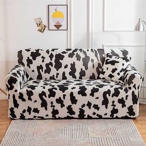 Geometrische Sofa Covers voor Woonkamer Stretch Protector Anti-stof Elastische L-vorm Corner Couch Cover Loveseat Chair 1pc 211116