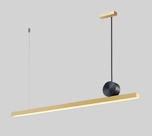 Geometrische Strip Hanglampen Restaurant Nordic Post-Moderne Minimalistische Designer Luxe koper Creatieve hanglamp AC 90-265V Myy