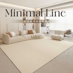 Geometrische strepen tapijt woonkamer decor tapijten Japanse stijl villa slaapkamer decoratie vloermat lounge tapijt op maat groot formaat HKD230829
