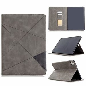 Geometrische zuigen magnetische PU-lederen tas voor iPad Air2 9.7 Mini123 45 10.2 10.5 Pro11 Portemonnee Flip ID Slot Magneethouder