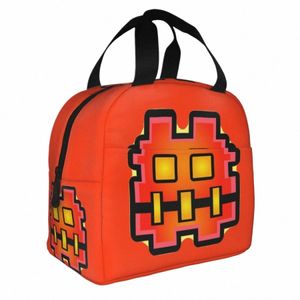 Geometrie Cube Gaming Geïsoleerde Lunch Zakken Thermische Tas Lunch Ctainer D Cube Game Tote Lunchbox Voedsel Opbergzakken Outdoor 94H2 #