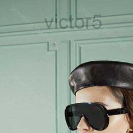 Geometrie Designer Masker Zonnebril voor Dames Heren Luxe Eyewaer Strandbril Senior Bril UV400 Brillen Frame Vintage Metalen Jumbo Zonnebril met 6QCA