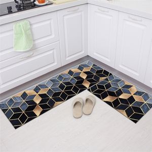 Géométrie étanche à l'huile antidérapant bain doux chambre tapis de sol salon tapis paillasson cuisine tapis 220812