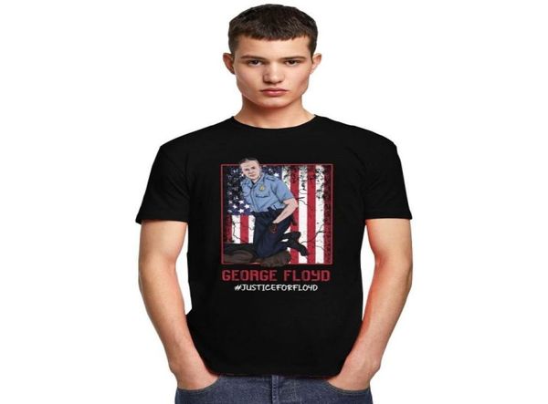 George Floyd Justice pour Floyd T-shirt hommes mémoire t-shirt col rond manches courtes je peux 039T respirer t-shirt coupe ample Apparel2442713