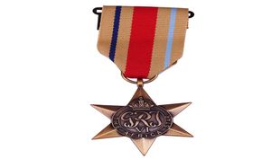 Ruban de médaille en laiton George VI, l'étoile d'afrique, collection de récompenses militaires du Commonwealth britannique de la seconde guerre mondiale, 3966323