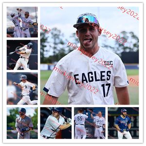 Maillot de baseball Georgia Southern Eagles 11 Luke Hatcher 55 Corey Dowdell 21 J.C. Peacher 6 Zane Faulk 4 Kyler Hultgren Maillots Georgia Southern cousus sur mesure