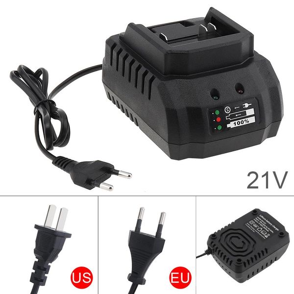 Gereedschap Cargador de batería de Litio de 18V 21V 2A Cargador rápido Inteligente portátil de Alta Potencia para Destornillador eléctrico Taladro Accesorios para Herramientas eléctricas