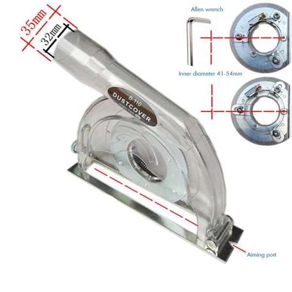 Gereedschap Couvercle de protection anti-poussière transparent pour meuleuse d'angle manuelle 100, 125, 150 et lames de scie 90/115/125 mm