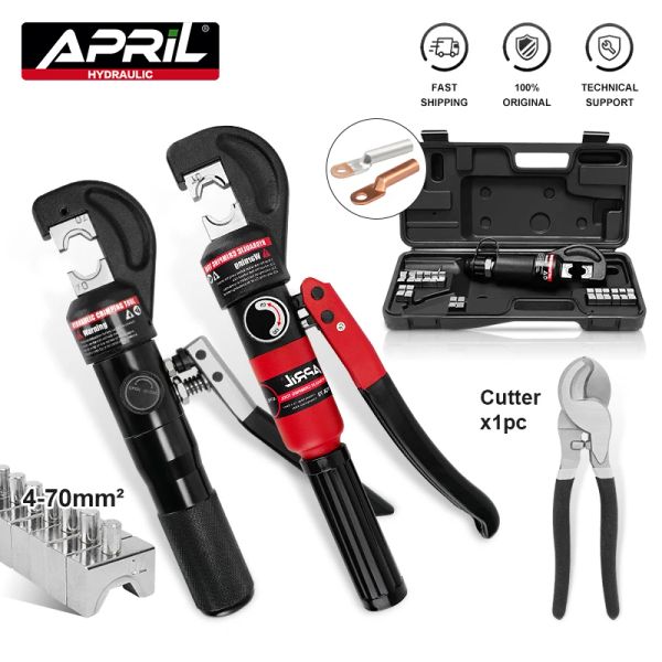 Gereedschap Hydraulic Wire Battery Cable Câble Lug Terminal Trimper Trimping Tool avec 9 paires de matrices YQK70 TRACPPING Range 470 mm2