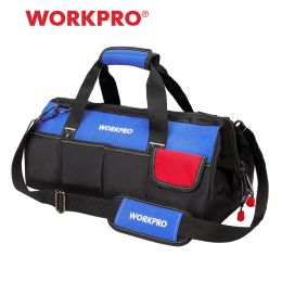 Gereedschapstassen WorkPro 13 "14" 16 "18" Bolsa de herramienta Multifunción Cinturón de herramientas impermeables Antifall Antifall Organizador de hombro